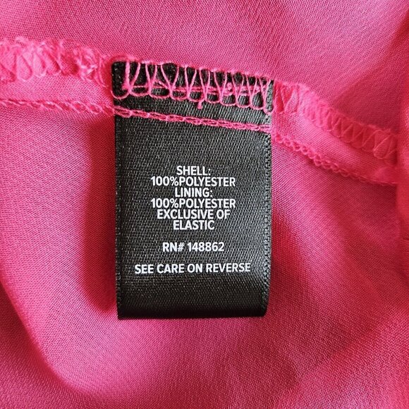 Torrid Top 3X Pink Babydoll Semi Sheer High Smocked NeckCuffs Long Sleeve Ruffle - Picture 4 of 16